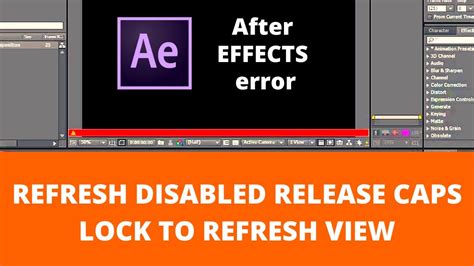 ae refresh disabled